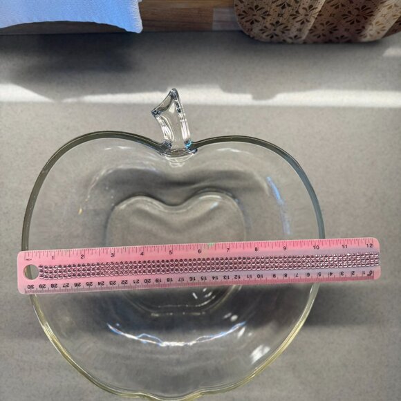 Vintage Apple-Shaped Serving Bowl – Hazel Atlas Style – Mid-Century - Vintage! - Picture 9 of 10